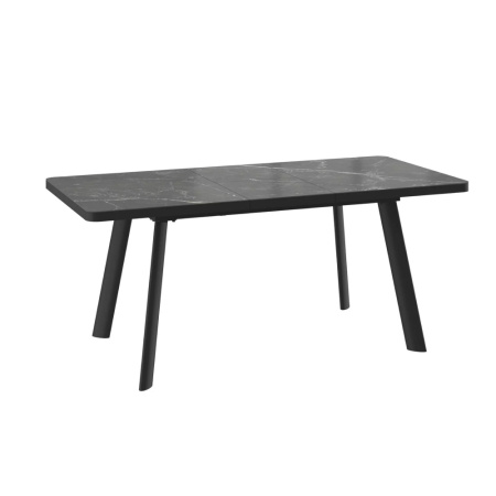 Стол LEON LUX RADIAL-140, раздвижной 140(180)х85, STONE BLACK ST CER/ЧЕРНЫЙ LEON LUX RADIAL 140